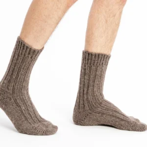 Brown Alpaca Wool Socks – Rustic Everyday Warmth