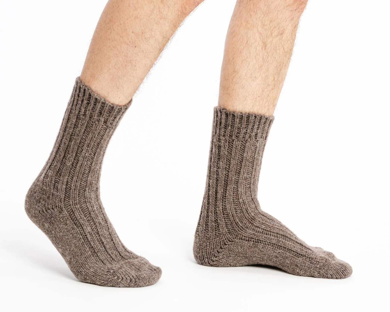 Brown Alpaca Wool Socks – Rustic Everyday Warmth