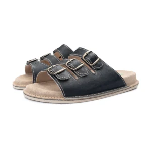 Black Leather Sandals – Timeless Everyday Wear