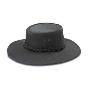 Black Suede Leather Fedora – Refined Style