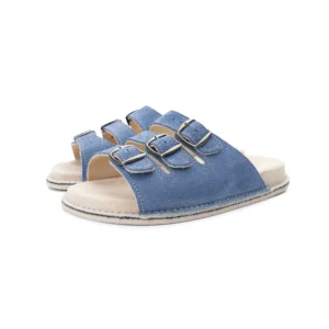 Blue Leather Sandals – Summer Comfort