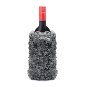Gray Sheepskin Wine Cooler – Nordic Style