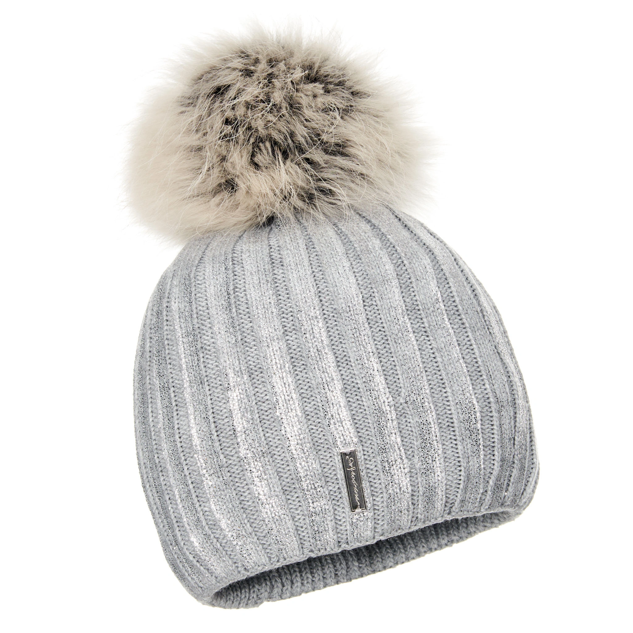 Gray Wool Hat with Pom Pom – Everyday Knit Warmth