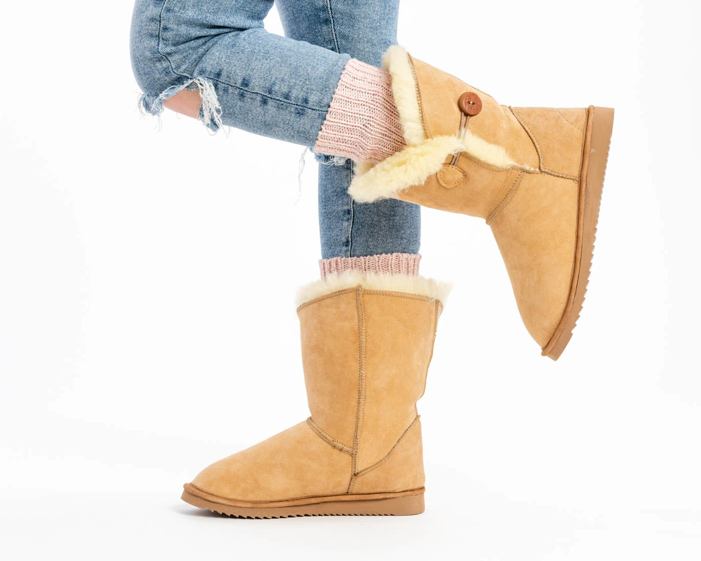 Insulated Leather Snow Boots – Durable Winter Protection - Image 3