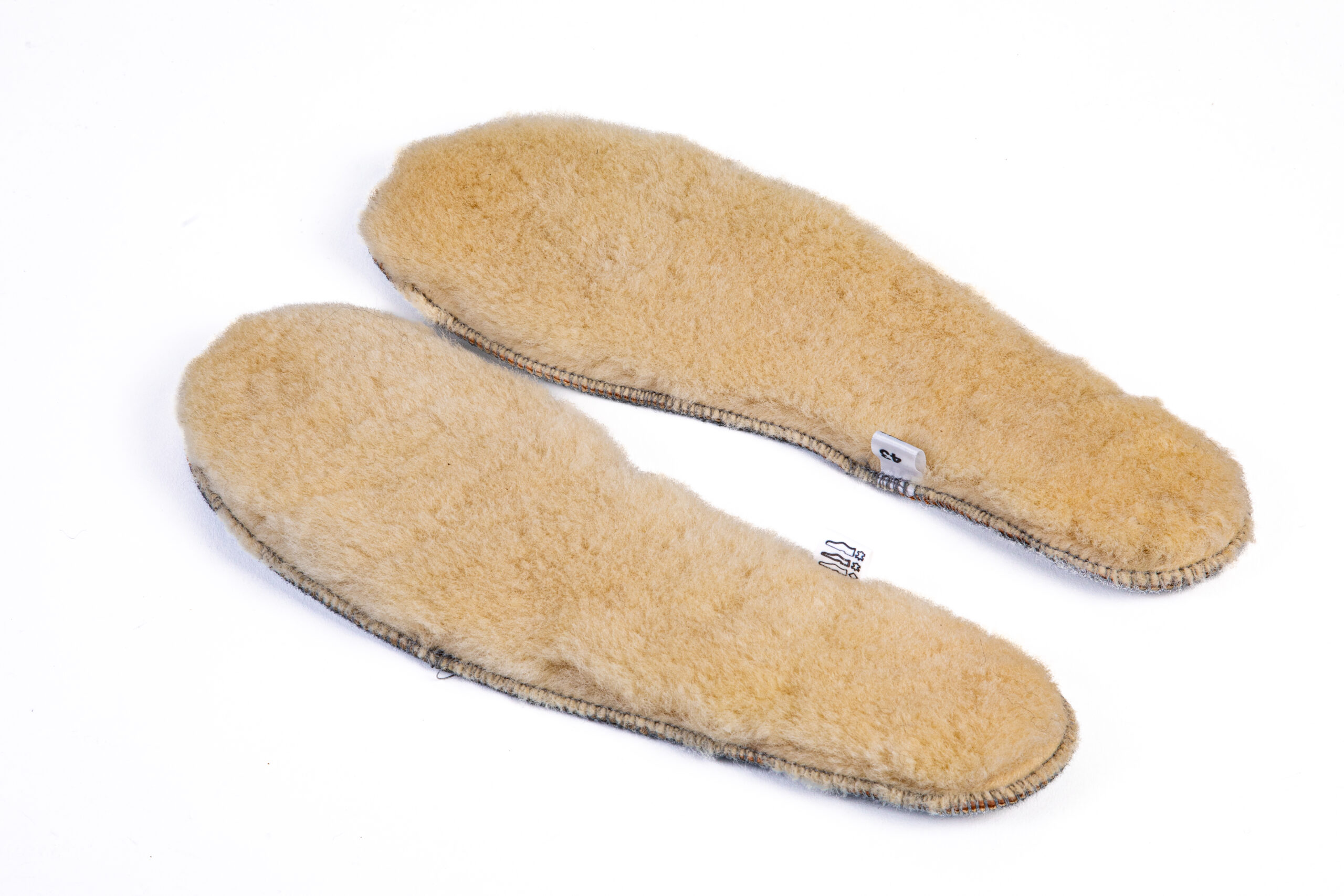 Light Beige Sheepskin Shoe Inserts – Comfort Fit