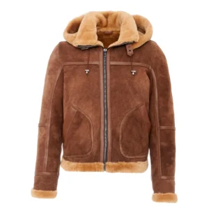 Men's Brown Shearling Coat - Borys