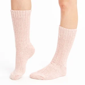 Light Pink Merino Wool Socks – Soft Everyday Comfort