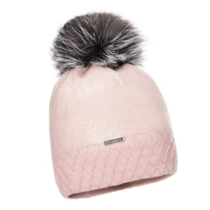 Pink Wool Hat with Pom Pom – Playful Warmth