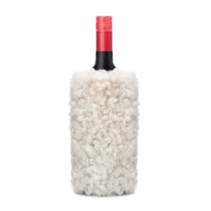 White Sheepskin Wine Cooler – Modern Accent