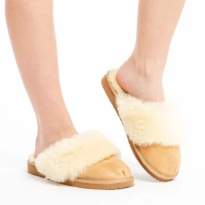 Women’s Insulated Leather Slippers – Everyday Warmth