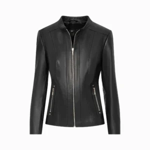 Black Women's Leather Jacket - Dora