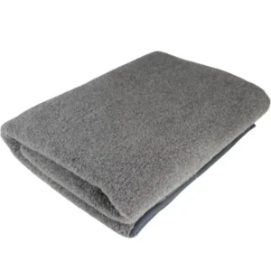 Gray Merino Wool Blanket