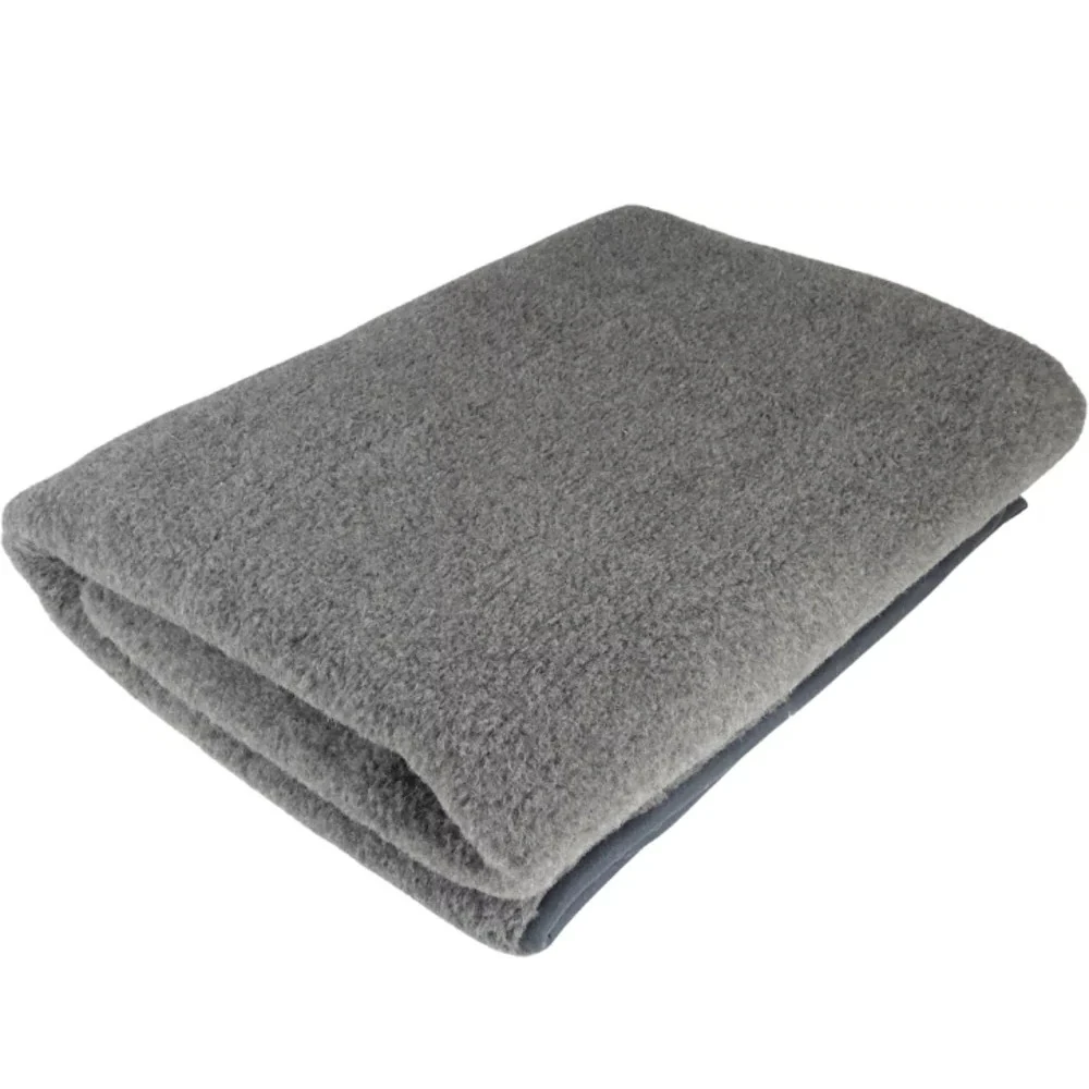 Gray Merino Wool Blanket